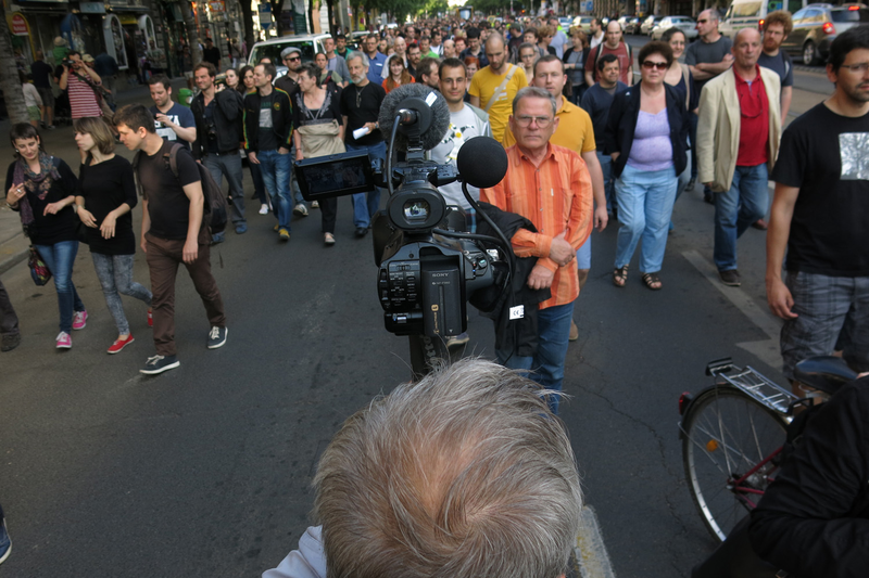 Illustration for article titled Így nem találkozott Orbán Viktorral az Origo-tüntetés